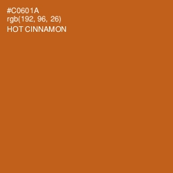 #C0601A - Hot Cinnamon Color Image